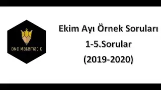 8.Sınıf MEB Ekim Ayı Örnek Soru Çözümleri (1-5. sorular) - 2019-2020