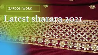 Latest sharara suit design 2021 | velvet sharara suit design maroon colour | sharara gharara zardozi