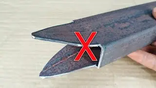 Round Pipe and Square tube joint trick