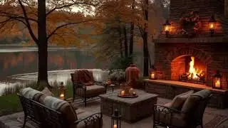 Relaxing Holiday Jazz in a Cozy Christmas Cabin Gentle Jazz & Warm Crackling Fireplace for Sleep #47