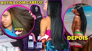 ROTINA COM CABELO: PINTEI DE PRETO AZULADO +  COMPRINHAS