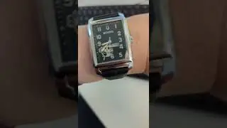 Bulova Sutton Automatic Black Dial Wrist Roll #Bulova #Sutton #openheart #watch #squarewatch