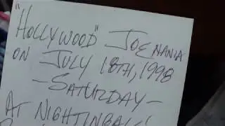 Hollywood Joe at Nightingale's NYC 7 18 1998