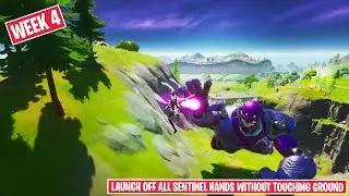 Week 4 Wolverine Challenge! Launch Off All Sentinel Hands Without Touching Ground!Fortnite Wolverine