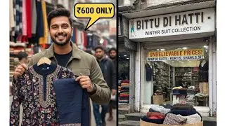 Budget shopping in chandni chowk winter suits for ladies @600/-