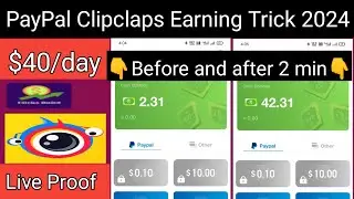 Clipclaps PayPal Earnings Tricks 2023 | Payment Proof | Clipclaps App hack | Redeem code $10