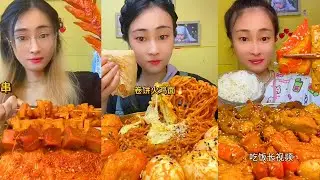 Spicy Chinese Street Food Mukbang &ndash; Hotpot, Wide Noodles & Grilled Snacks #92