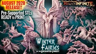 Winter Fairies of the Enchanted Forest - August 2020 - Heroes Infinite Patreon #3Dprintable