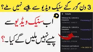 Snack video App Withdraw Processing Problem Solution | Fix Snack App Withdraw Processing Problem