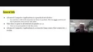 Advanced Computer Applications Course Description