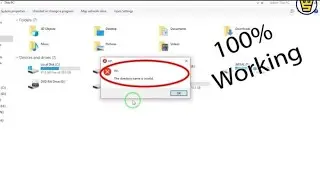 How To Solve The Directory Name Is Invalid 100% Working