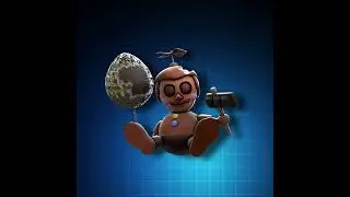 Chocolate Balloon Boy eats his own sign
