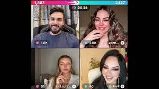 محمود المكسيكي رباعي مع زيزي و تاتيانا و لورا بعد غياب بث 23\4