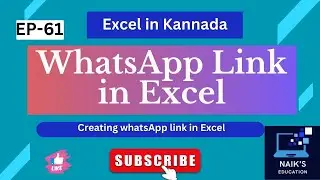 Creating Whatsapp link in Excel | Excel Tricks