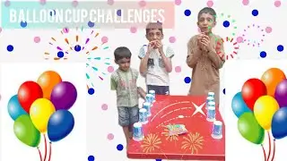 village boy ashaan amjad playing balloon challenge with brothers #challeng#WaqasKhalil