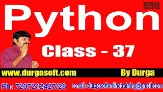 Learn Python || Types of Arguments​ || by Durga Sir On 26-06-2018 @7AM