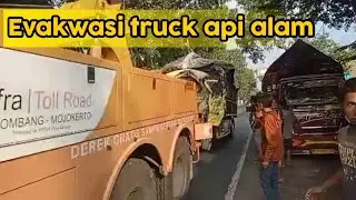 Evakuasi truck api alam yang laka 😭😭😭 kondisi sekarang