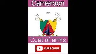 Cameroon Flag, Cameroon Coat of arms, R&eacute;publique du Cameroun, Cameroon map #shorts #cameroon #map