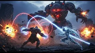 Gorok & Vortex vs Syntherion &ndash; The Final Titan Showdown: Epic Battle!