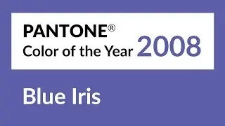 Pantone Color of the Year 2008: Blue Iris 18-3943 🟣 (1 hour, Background, No sound, Full HD)