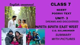 Title:NCERT Class 7 Poorvi Unit 3: North, South, East, West |  Summary with Pictures (English) 🌍