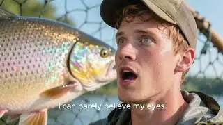 big fish catching video, Asian beautiful girl catch big fish from net