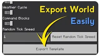 How to Export World in Minecraft Bedrock Edition 1.21+