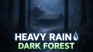 Heavy Rain in a Dark Forest 🌧️ Deep Rain Sounds for Sleep, Relax & Focus | ASMR