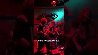 Rehearsal vs live Haterail #band #livemetal #thrashmetal #drums #concert #music #guitar #breakdown