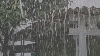 Super heavy rain on the zinc roof, deep healing for insomnia and tinnitus, ASMR