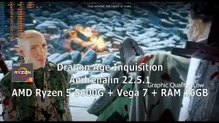 Ryzen 5 5600G + VEGA 7, Dragon Age Inquisition Benchmark FPS