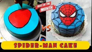 Spider-man Cake Decoration | Whipping cream Spider-Man | How to Make Spider-Man Cake |SpiderMan cake