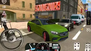 Driving Test Steering Wheel Mercedes Benz E350 - Driving School Simulator 2022 - Android Gameplay