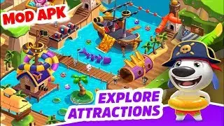 Talking Tom Pool Mod APK | Full Premium Park Customize And Premium Park Visitors Unlocked