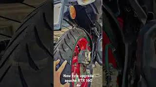 New tyre upgrade apache RTR 160 4v #rtrfamily #rtr #apache