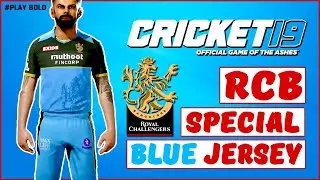 RCB Was Armed With New Oxygen (Blue) Jersey In Cricket 19 | IPL - 2021 | #playbold