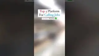 Top 3 Platform for calling jobs ✅🔥#shorts #trending #workfromhome #ytshorts #money #earnmoneyonline