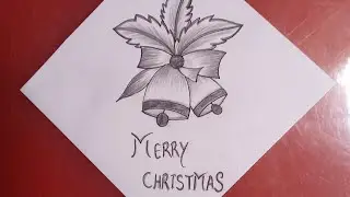 How to draw Christmas bells drawing 🔔How to draw Christmas drawing | merry christmas drawing🎅🏻🎄🎁