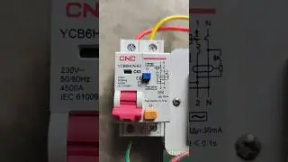 cnc earth leakage circuit breaker CNC 1P+N RCBO  #cnc #circuitbreaker #rcbo