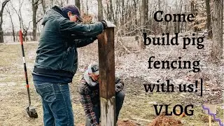 Come build pig fencing with us! | VLOG
