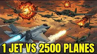 1 Modern F-35 vs 2,500 WWII Bombers: Total Massacre 🤯