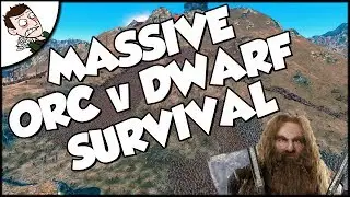 Massive 25000 Orc v Dwarf Survival Battle - Ultimate Epic Battle Simulator Gameplay