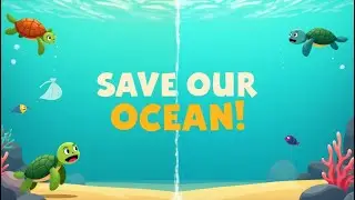 Protect the Ocean  | A Fun Cartoon for Kids About Pollution & Recycling ♻️