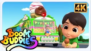 Boom Buddies عجلات شاحنة الآيس كريم | أغنية للأطفال بالعربية