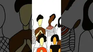abstract human art procreate. time lapse video procreate.