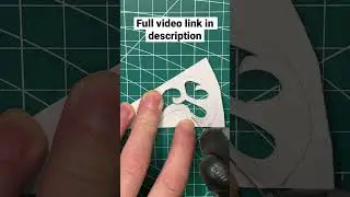 I cut paper into a Zelda BOTW & TOTK heart container snowflake