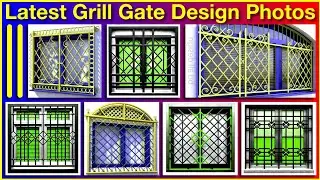 Latest grill gate design photos | latest simple window grill design | Boundary wall steel grill