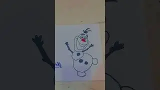 Frozen ❄️❄️ character oalf drawing # cute # creative sisters # please  subscribe  my channel &hearts;️