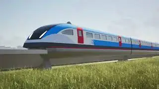 Transrapid TR09 in Acela Liberty livery