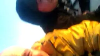 Car roof surfing off road